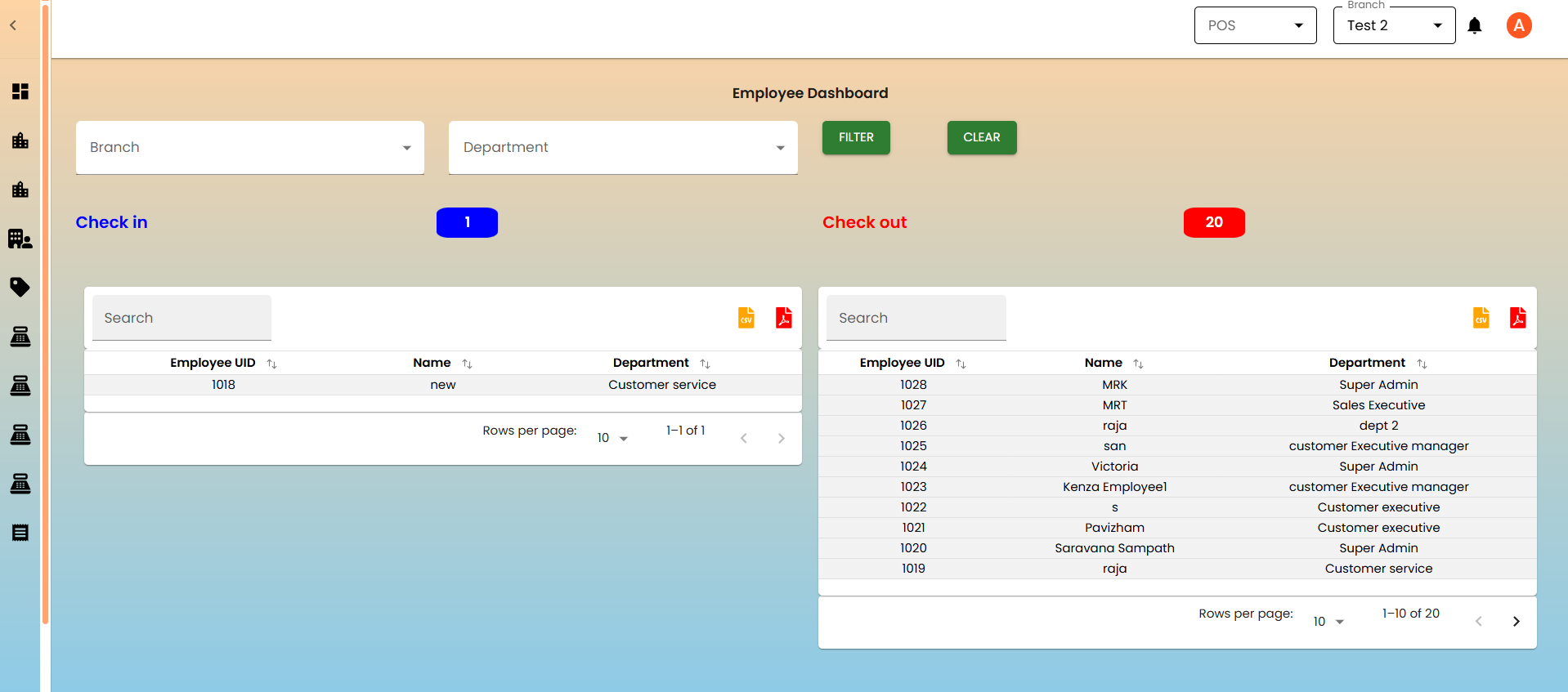 Employee Module